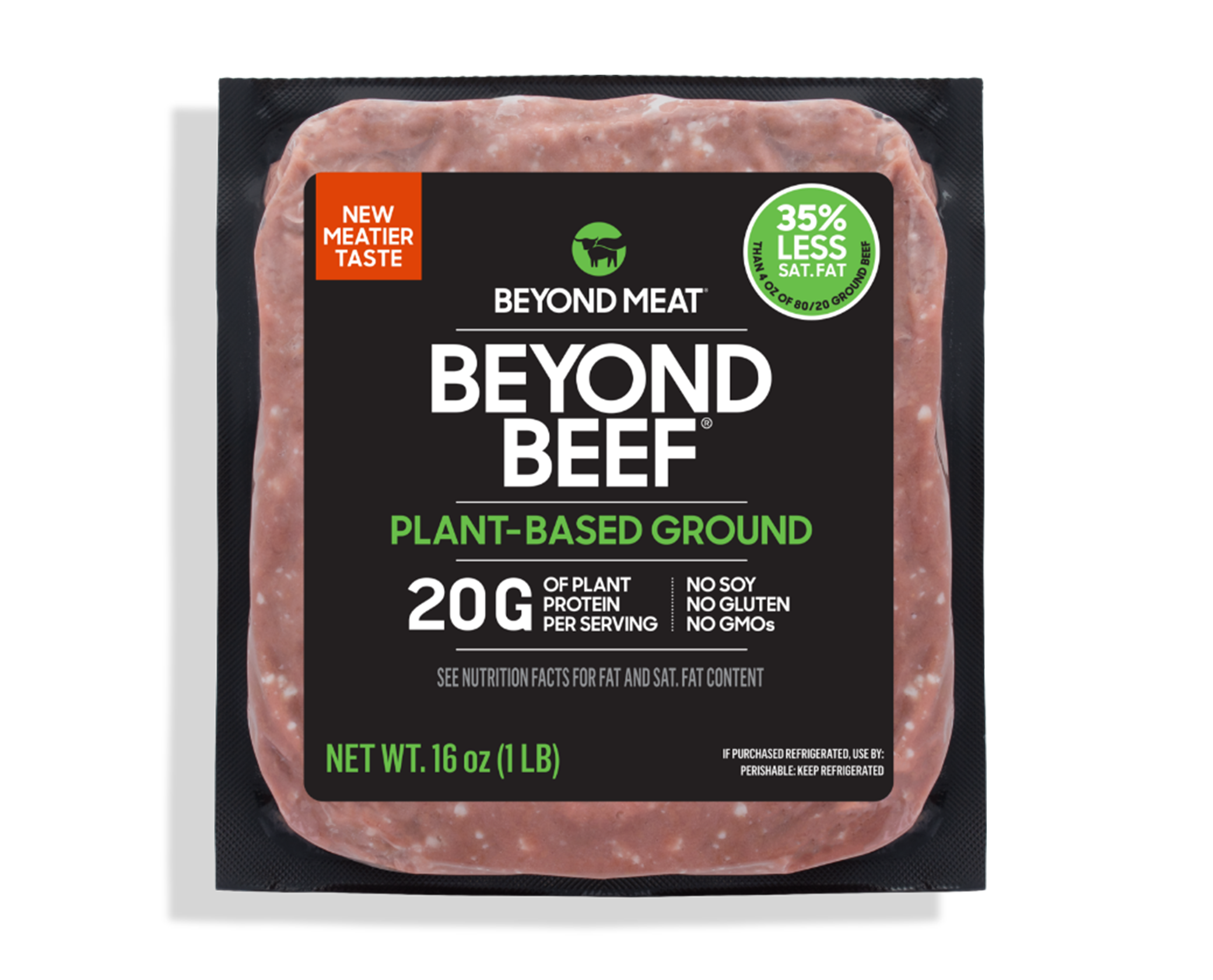Beyond Beef Ground packaging