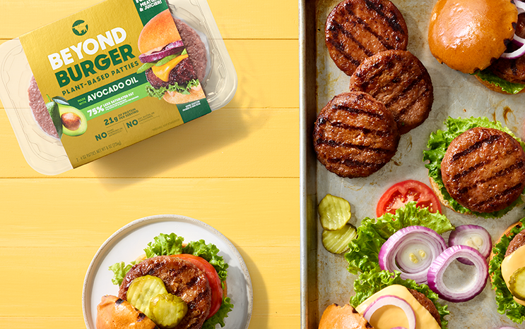 Beyond Burger Yellow Backround